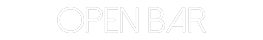 Neonflex® Open Bar Neonflex | Avisos en Neónflex | avisos personalizados en neonled