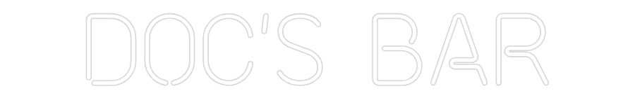 Neonflex® DOC'S BAR Neonflex | Avisos en Neónflex | avisos personalizados en neonled