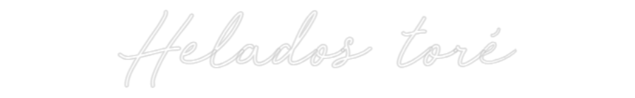 Neonflex® Helados toré Neonflex | Avisos en Neónflex | avisos personalizados en neonled