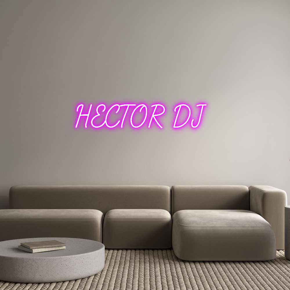 Neonflex® HECTOR DJ Neonflex | Avisos en Neónflex | avisos personalizados en neonled