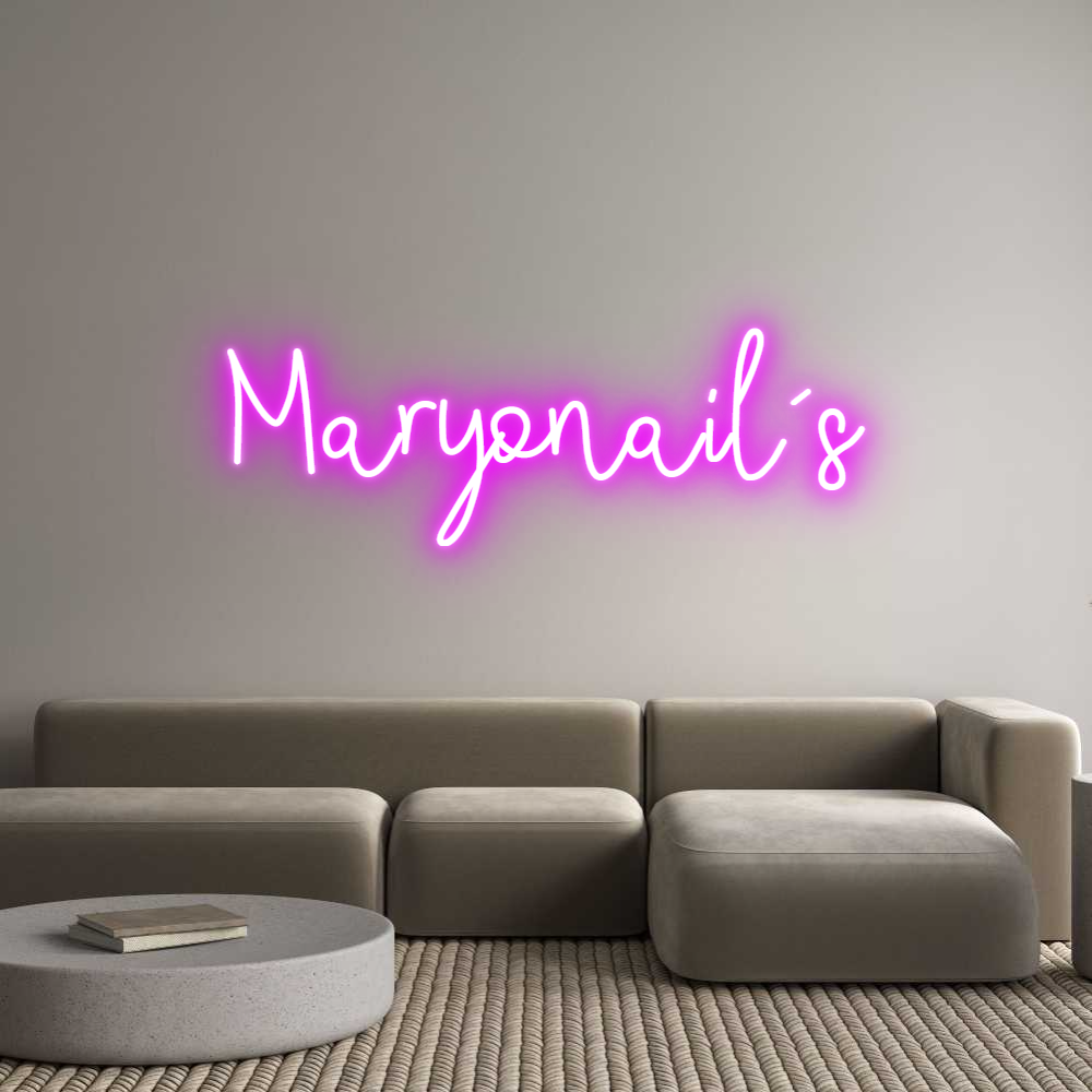 Neonflex® Maryonail´s Neonflex | Avisos en Neónflex | avisos personalizados en neonled