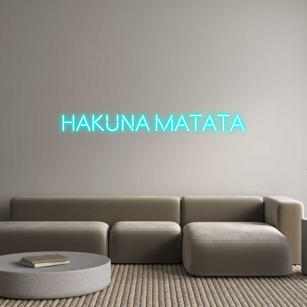 Neonflex® Hakuna matata Neonflex | Avisos en Neónflex | avisos personalizados en neonled