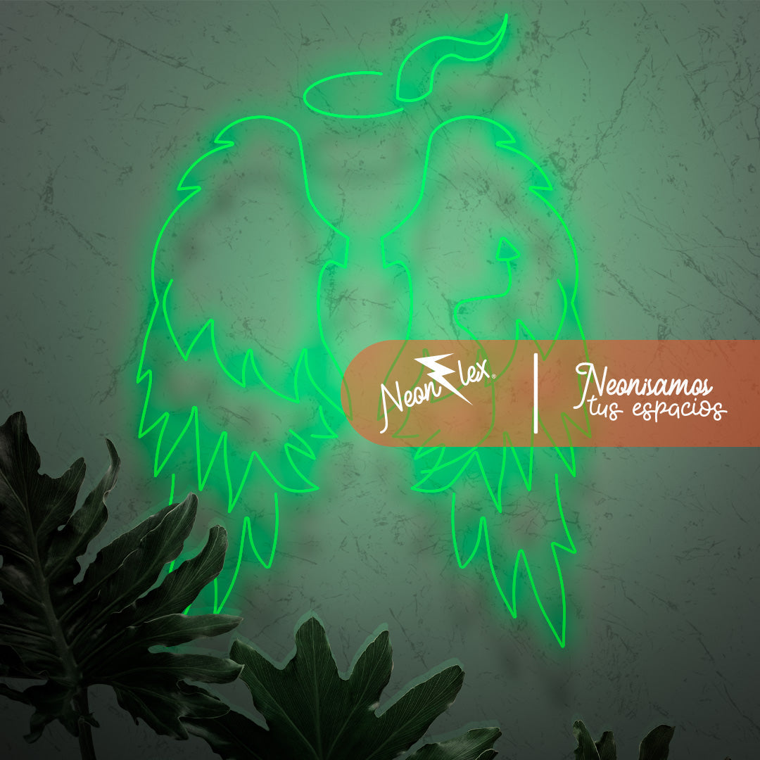 Alas Angel y Demonio en neon 129x150 cm My Store