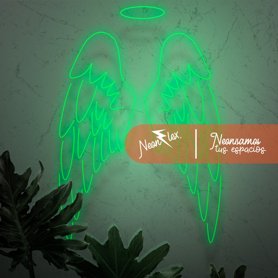Alas Angelicales en neon 60x73 cm My Store