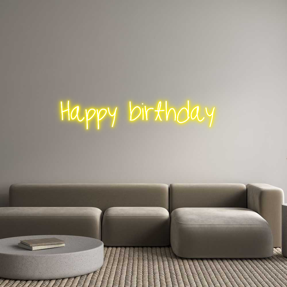Neonflex® Happy birthday Neonflex | Avisos en Neónflex | avisos personalizados en neonled