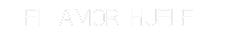 Neonflex® El amor huele Neonflex | Avisos en Neónflex | avisos personalizados en neonled