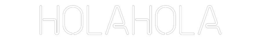 Neonflex® Holahola Neonflex | Avisos en Neónflex | avisos personalizados en neonled