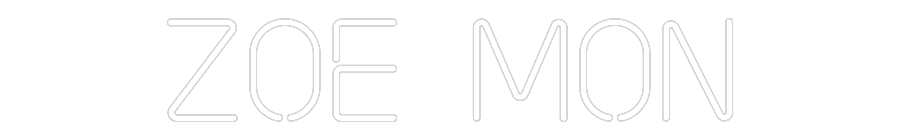 Neonflex® Zoe Mon Neonflex | Avisos en Neónflex | avisos personalizados en neonled