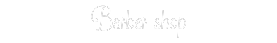 Neonflex® Barber shop Neonflex | Avisos en Neónflex | avisos personalizados en neonled