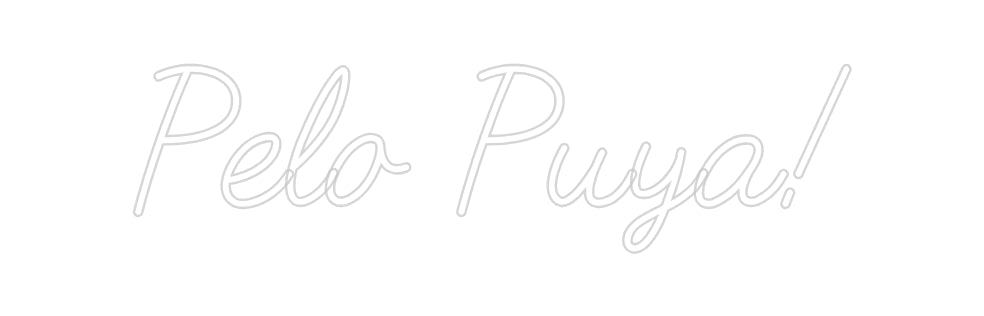Neonflex® Pelo Puya! Neonflex | Avisos en Neónflex | avisos personalizados en neonled