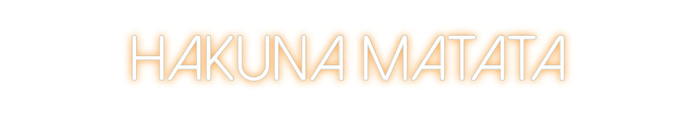 Neonflex® Hakuna Matata Neonflex | Avisos en Neónflex | avisos personalizados en neonled