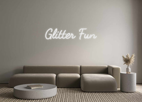 Neonflex® Glitter Fun Neonflex | Avisos en Neónflex | avisos personalizados en neonled