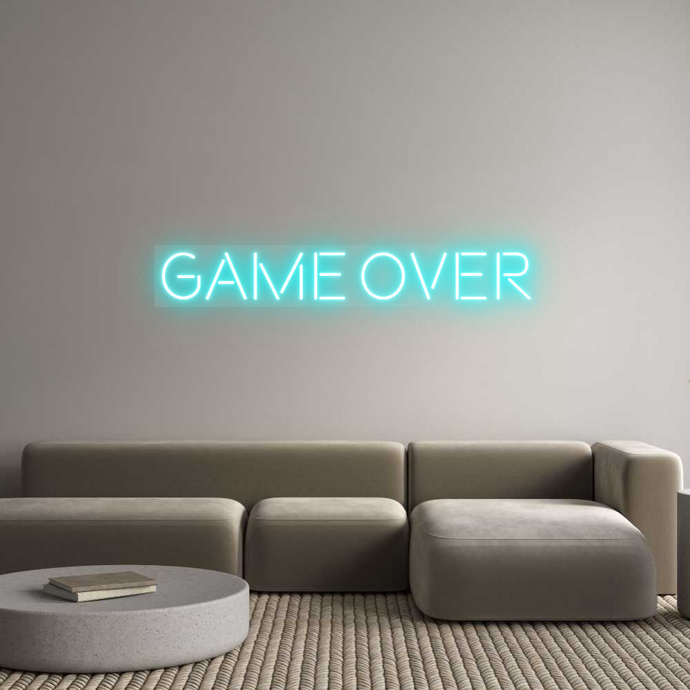 Neonflex® Game Over Neonflex | Avisos en Neónflex | avisos personalizados en neonled