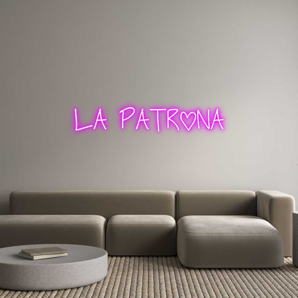 Neonflex® LA PATRONA Neonflex | Avisos en Neónflex | avisos personalizados en neonled