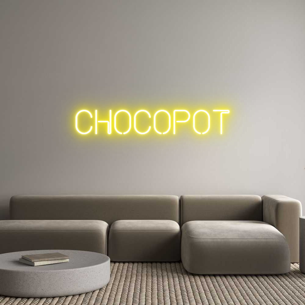 Neonflex® CHOCOPOT Neonflex | Avisos en Neónflex | avisos personalizados en neonled