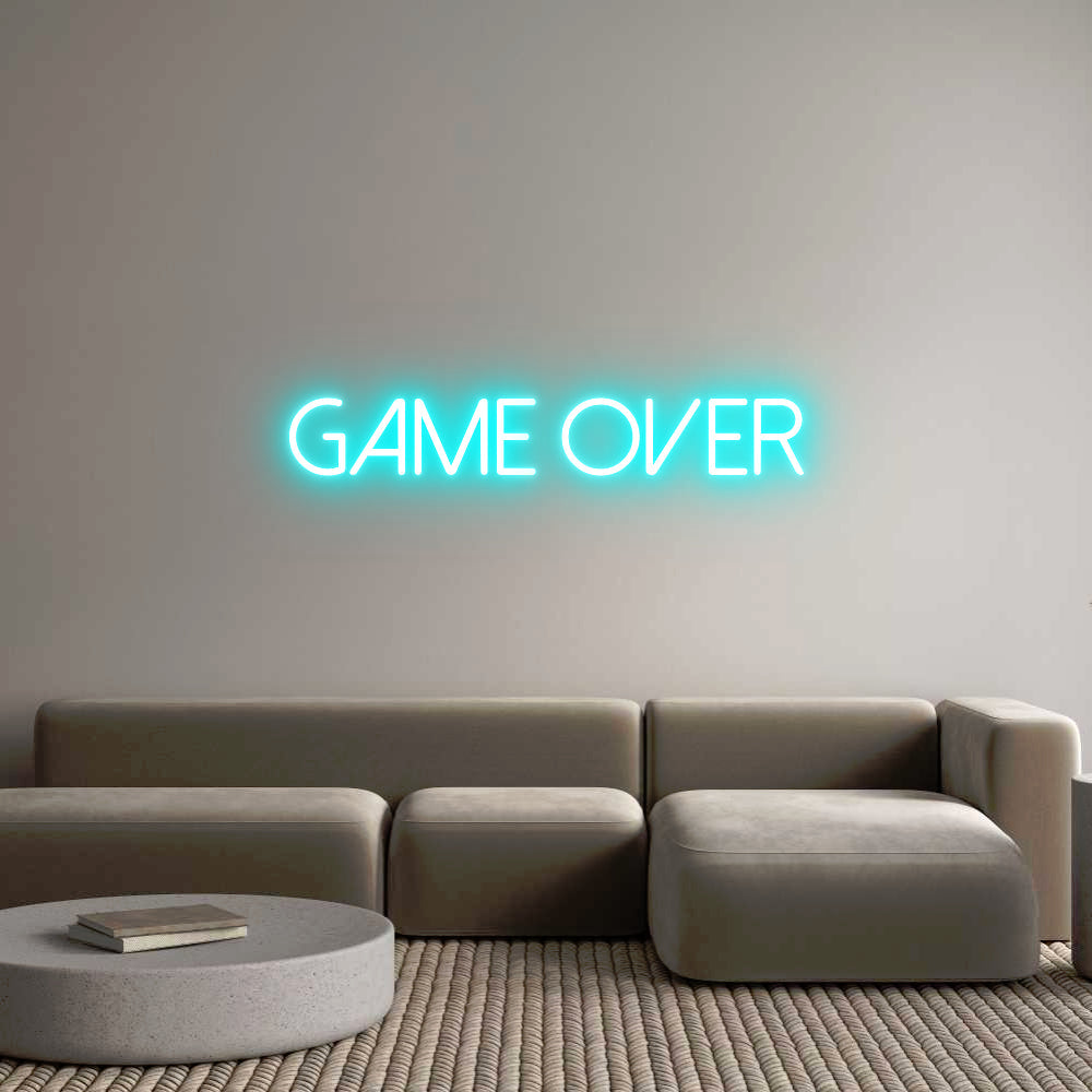 Neonflex® GAME OVER Neonflex | Avisos en Neónflex | avisos personalizados en neonled