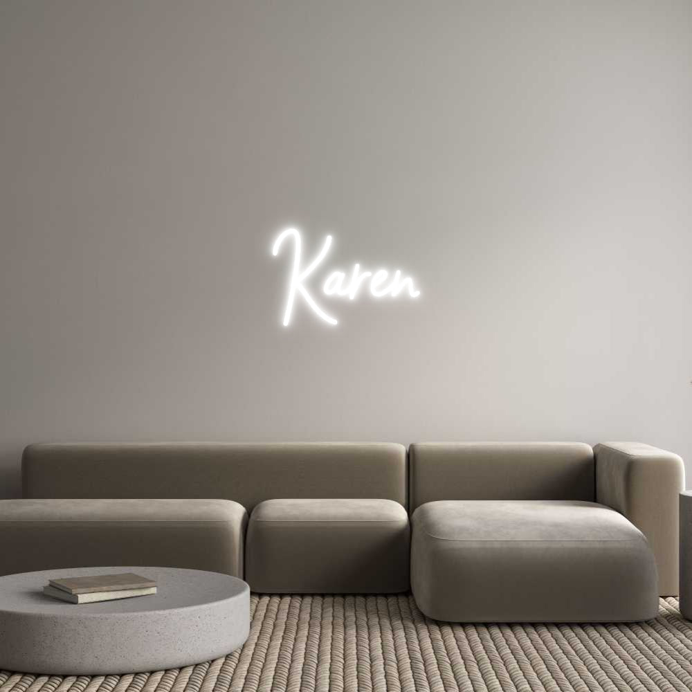Neonflex® Karen Neonflex | Avisos en Neónflex | avisos personalizados en neonled
