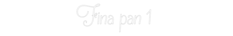 Neonflex® Fina pan 1 Neonflex | Avisos en Neónflex | avisos personalizados en neonled