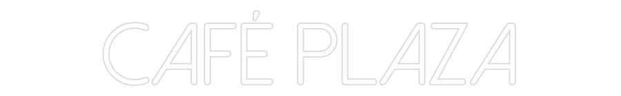 Neonflex® CAFÉ PLAZA Neonflex | Avisos en Neónflex | avisos personalizados en neonled