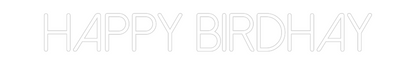 Neonflex® Happy birdhay Neonflex | Avisos en Neónflex | avisos personalizados en neonled