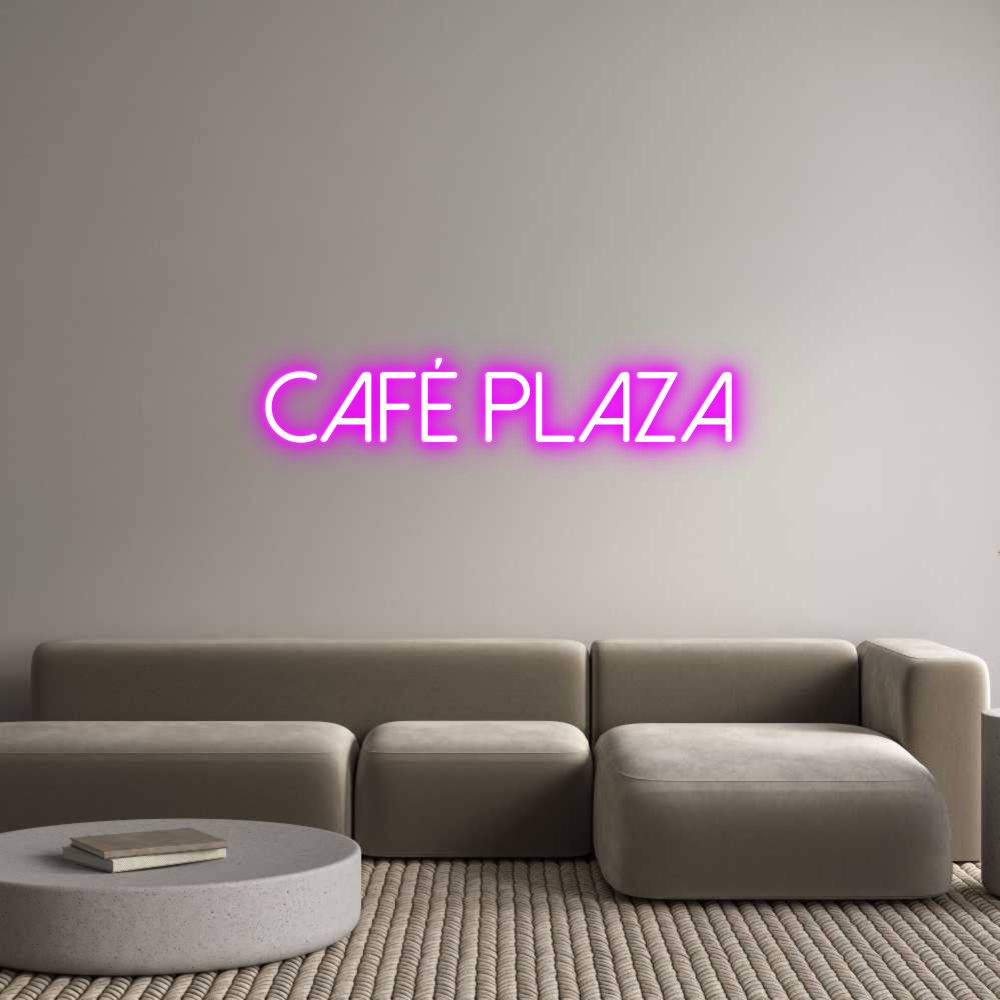 Neonflex® CAFÉ PLAZA Neonflex | Avisos en Neónflex | avisos personalizados en neonled