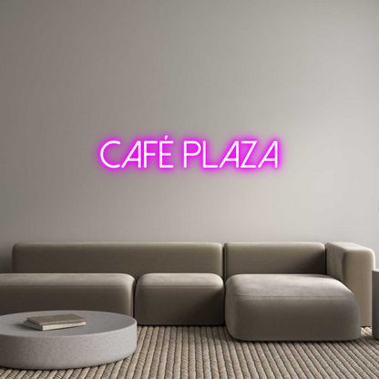 Neonflex® CAFÉ PLAZA Neonflex | Avisos en Neónflex | avisos personalizados en neonled