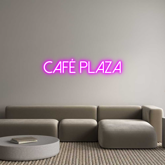 Neonflex® CAFÉ PLAZA Neonflex | Avisos en Neónflex | avisos personalizados en neonled