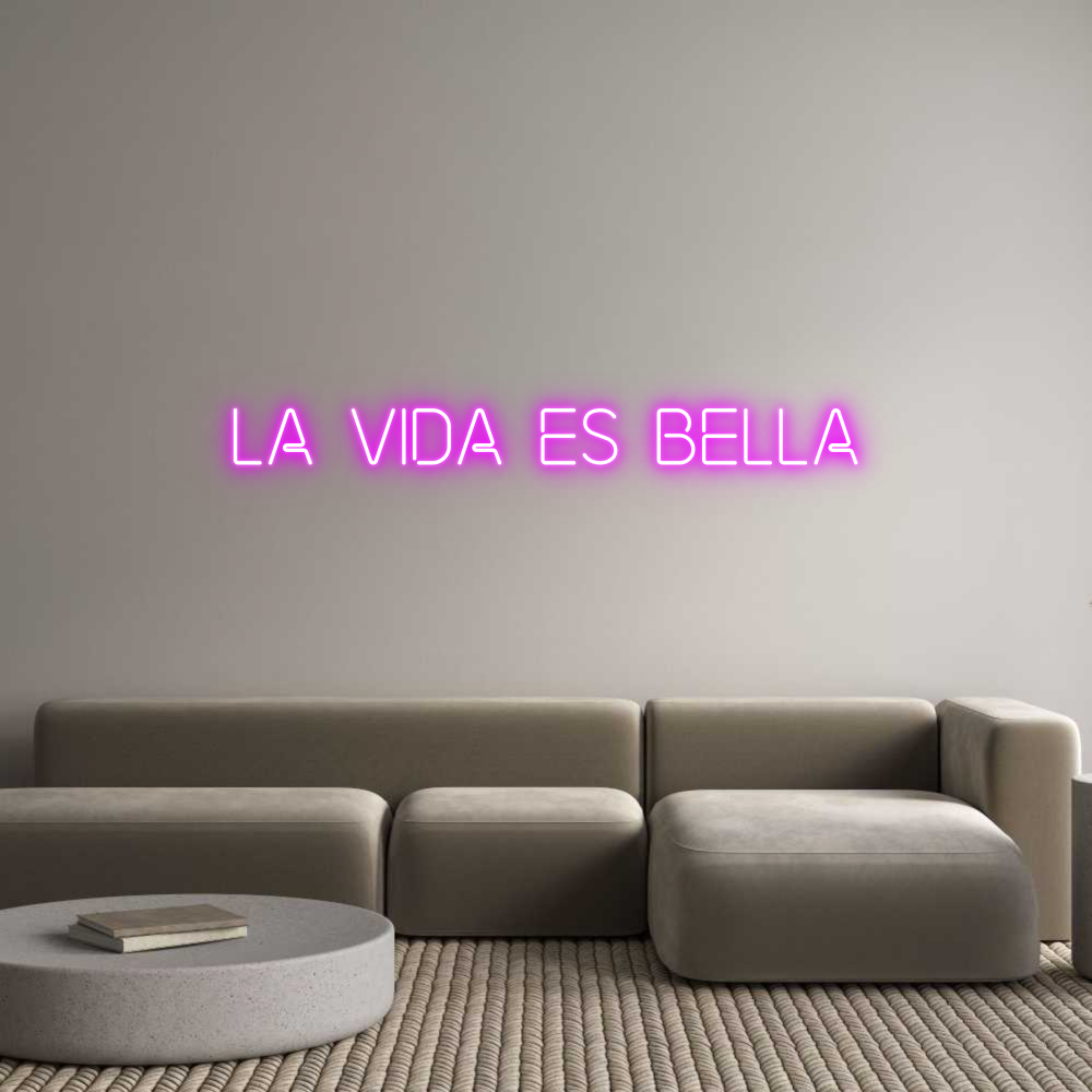 Neonflex® La vida es be... Neonflex | Avisos en Neónflex | avisos personalizados en neonled