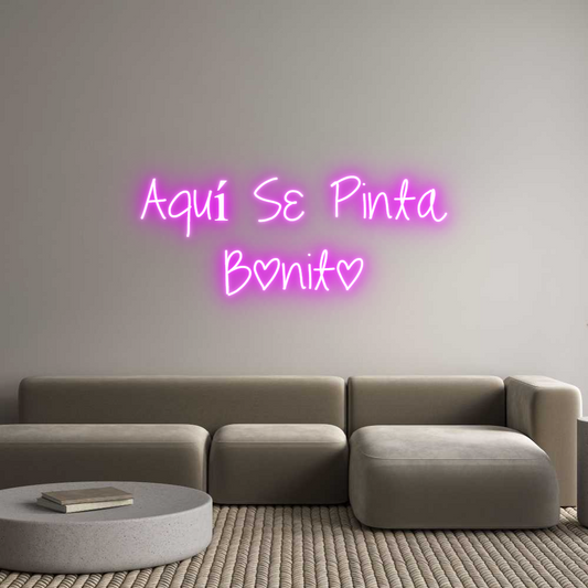 Neonflex® Aquí Se Pinta... Neonflex | Avisos en Neónflex | avisos personalizados en neonled