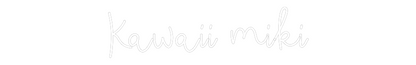 Neonflex® Kawaii miki Neonflex | Avisos en Neónflex | avisos personalizados en neonled