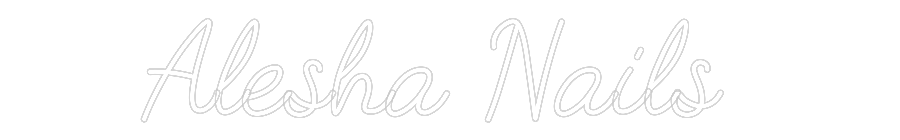 Neonflex® Alesha Nails Neonflex | Avisos en Neónflex | avisos personalizados en neonled