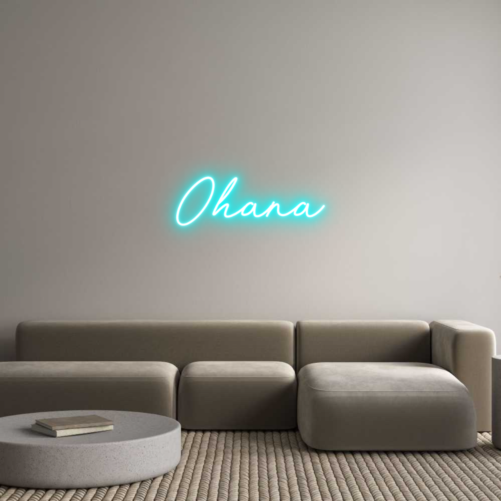 Neonflex® Ohana Neonflex | Avisos en Neónflex | avisos personalizados en neonled