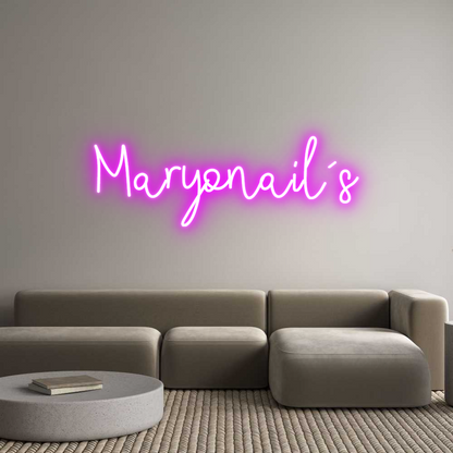 Neonflex® Maryonail´s Neonflex | Avisos en Neónflex | avisos personalizados en neonled