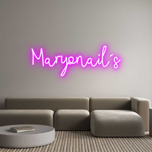 Neonflex® Maryonail´s Neonflex | Avisos en Neónflex | avisos personalizados en neonled