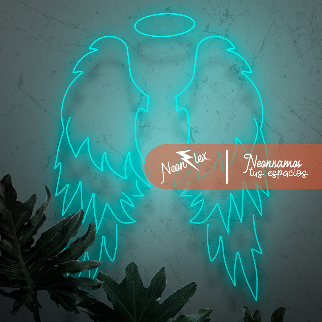 Alas Angel en neon 129X150 cm