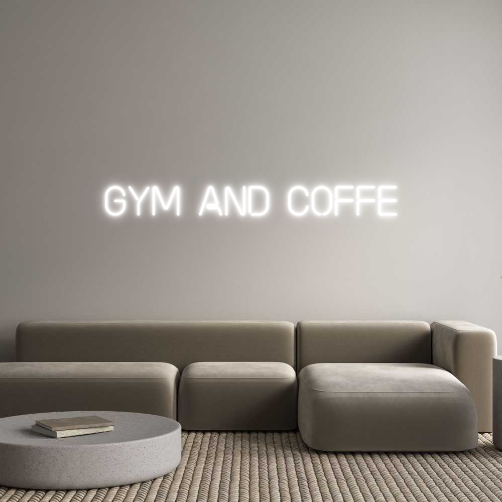 Neonflex® Gym and coffe Neonflex | Avisos en Neónflex | avisos personalizados en neonled