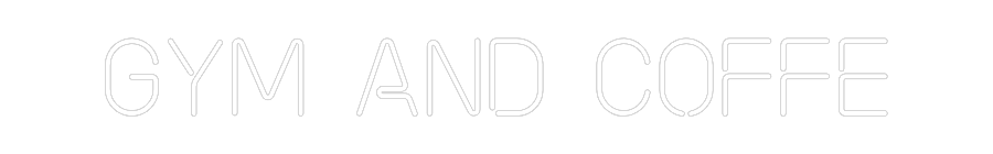 Neonflex® Gym and coffe Neonflex | Avisos en Neónflex | avisos personalizados en neonled