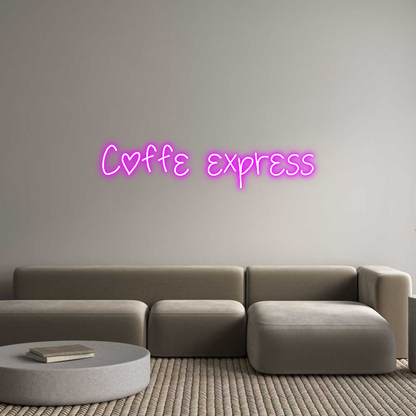 Neonflex® Coffe express Neonflex | Avisos en Neónflex | avisos personalizados en neonled