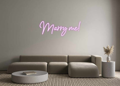 Neonflex® Marry me! Neonflex | Avisos en Neónflex | avisos personalizados en neonled