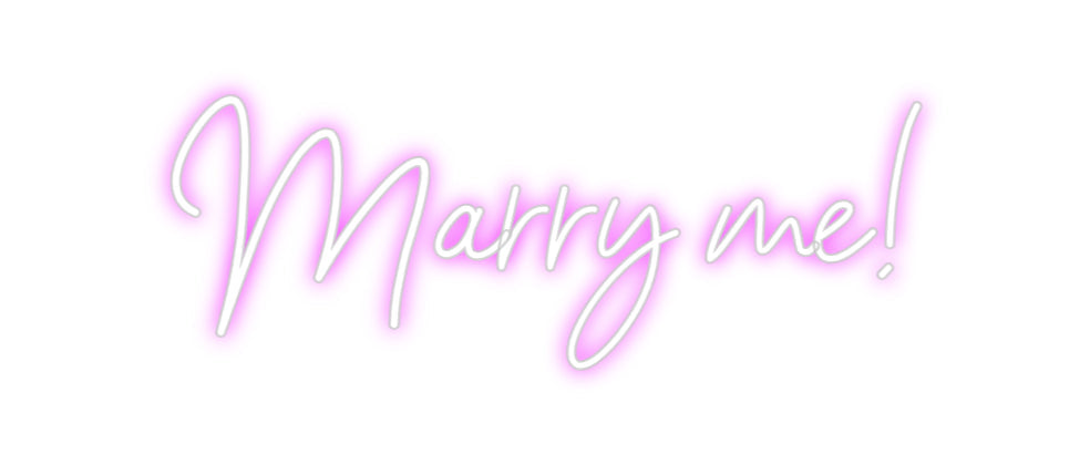 Neonflex® Marry me! Neonflex | Avisos en Neónflex | avisos personalizados en neonled
