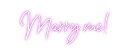 Neonflex® Marry me! Neonflex | Avisos en Neónflex | avisos personalizados en neonled
