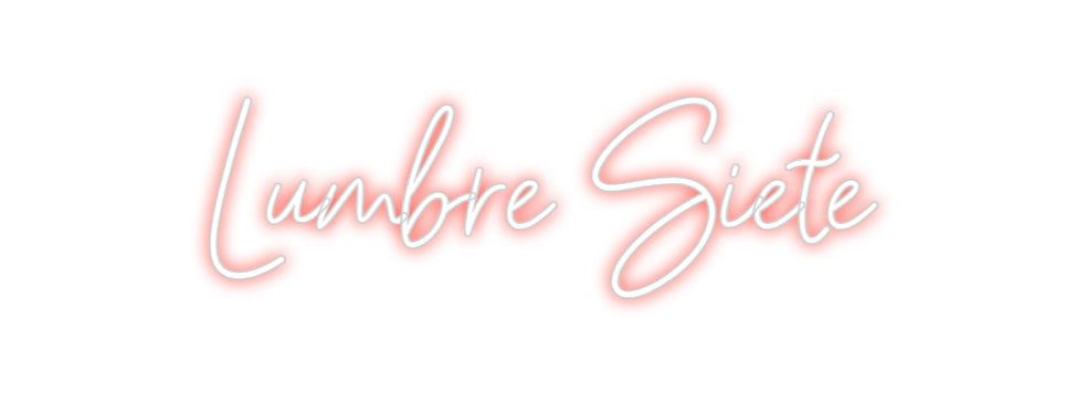 Neonflex® Lumbre Siete Neonflex | Avisos en Neónflex | avisos personalizados en neonled