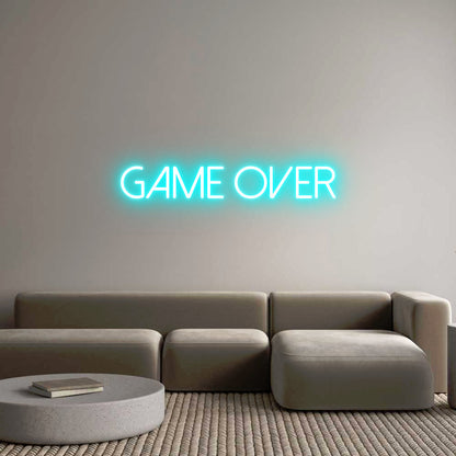 Neonflex® GAME OVER Neonflex | Avisos en Neónflex | avisos personalizados en neonled