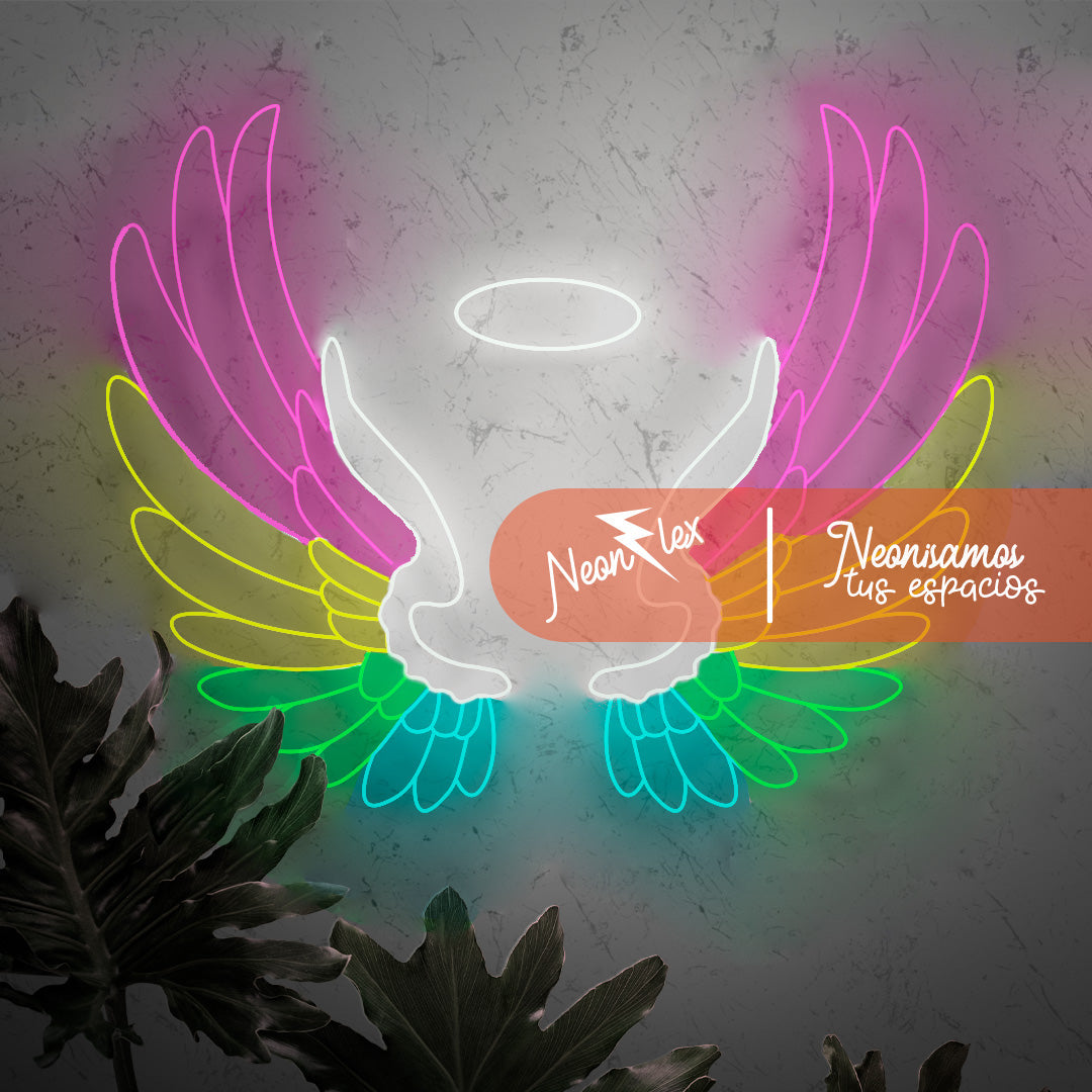 Alas Angel en neon 225x175 cm